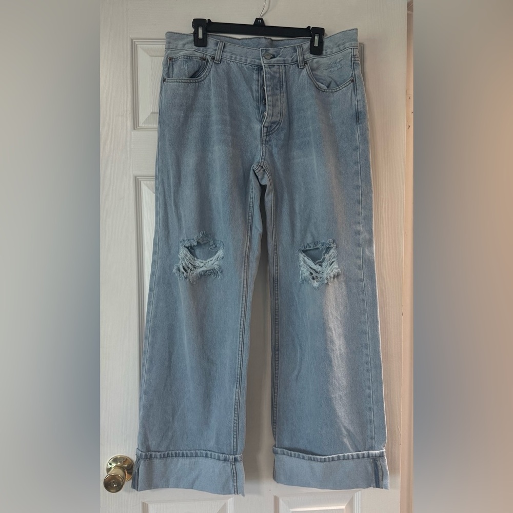 Boyfriend Jeans in Light Blue